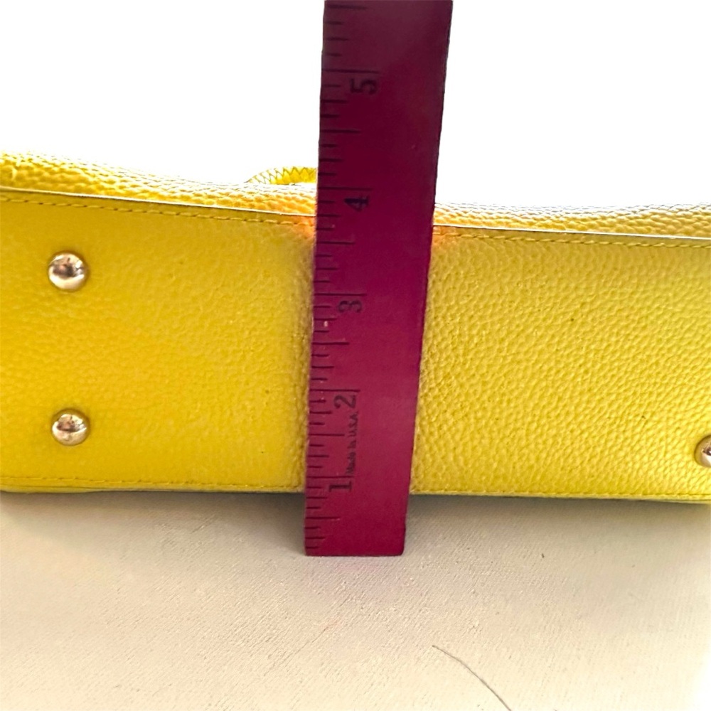 Bebe Erika Mini Shopper Hand Bag Bright Yellow With Drop Handle Barbiecore - Picture 12 of 13